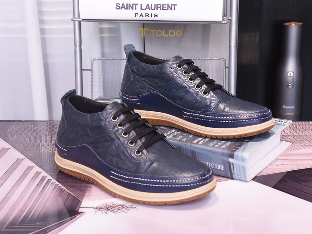 Giày cao 6cm thể thao da thật 12